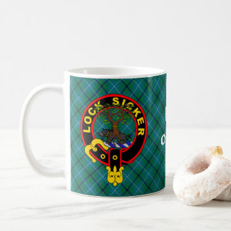 Taza De Café Douglas de Morton en la antigua mugre tartán de Do