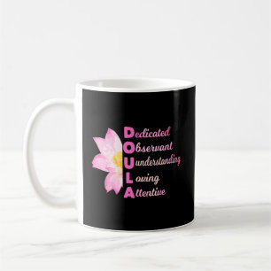 Taza De Café Doula Acronym Amo a la Partera Embarazo regalo de
