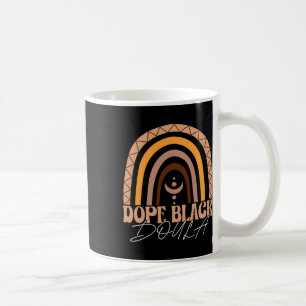 Taza De Café Doula negra de la droga partera afroamericana La