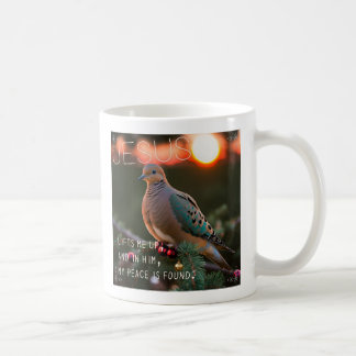 Taza De Café Dove de luto y Jesús me levanta