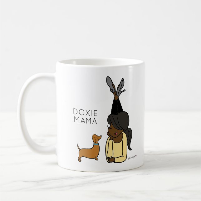 Taza De Café Doxie Mama Coffee Mug (Izquierda)
