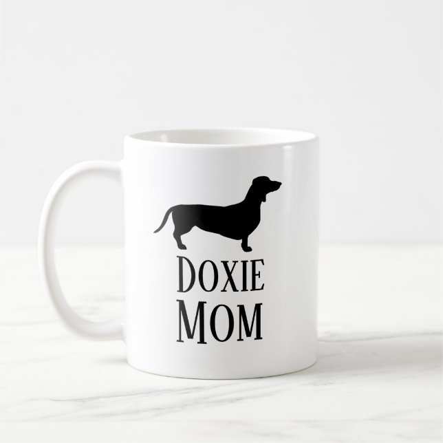 Taza De Café Doxie Mom (Izquierda)
