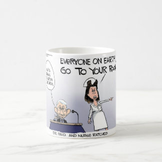 Taza De Café Dr. Fauci Y Enfermera Ratchet Mug