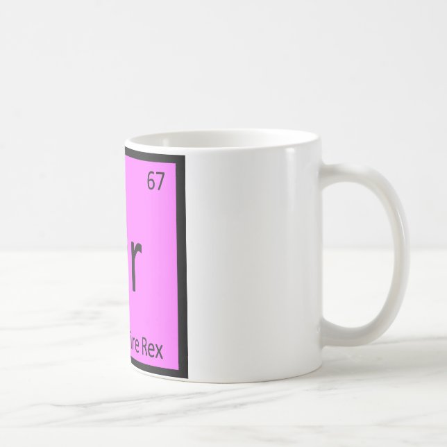 Taza De Café Dr - Gato Devonshire Rex Símbolo del Elemento Quím (Derecha)