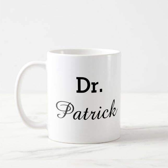 Taza De Café Dr. Mug-Personalizable Dr. Mug (Izquierda)
