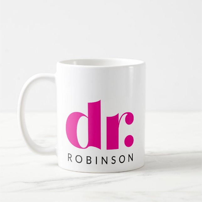 Taza De Café dr. [Nombre personalizado] (Izquierda)