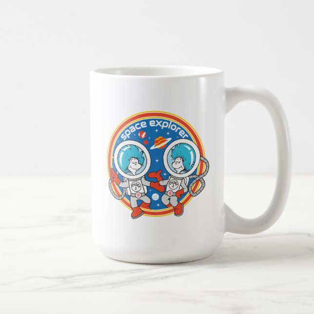 Taza De Café Dr. Seuss | Cadet One Cadet Two Space Explorer (Derecha)