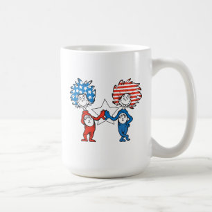 Taza De Café Dr. Seuss   Cosa Una Cosa Dos Gráfico Patriótico