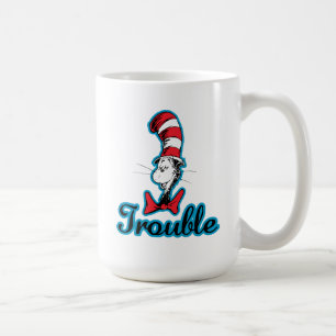 Taza De Café Dr. Seuss   Gato en el problema del Gorra