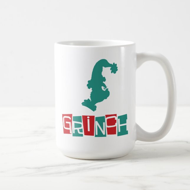 Taza De Café Dr. Seuss | Grinch - Rojo y Verde (Derecha)