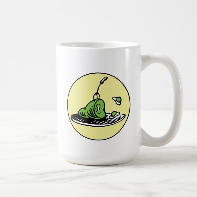 Taza De Café Dr. Seuss | Huevos verdes e icono de jamón (Derecha)