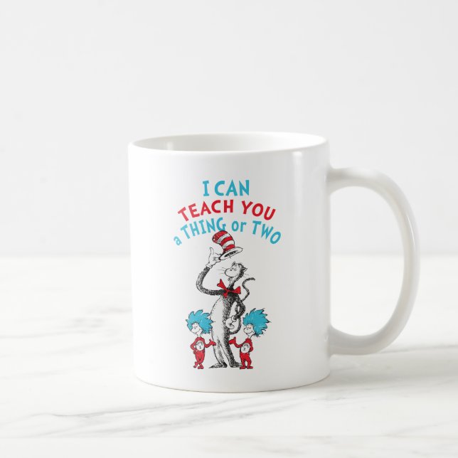 Taza De Café Dr. Seuss | Profesora que puedo enseñarle una o do (Derecha)