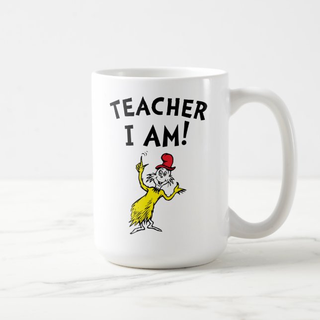 Taza De Café Dr. Seuss | Profesora que soy! (Derecha)