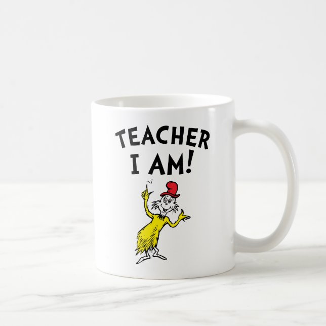 Taza De Café Dr. Seuss | Profesora que soy! (Derecha)