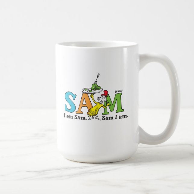 Taza De Café Dr. Seuss | Soy Sam. Sam, Lo Soy. (Derecha)
