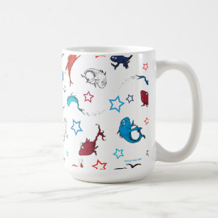 Taza De Café Dr. Seuss   Un patrón de estrella de peces de dos 