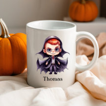 Drácula de Halloween personalizado nombre