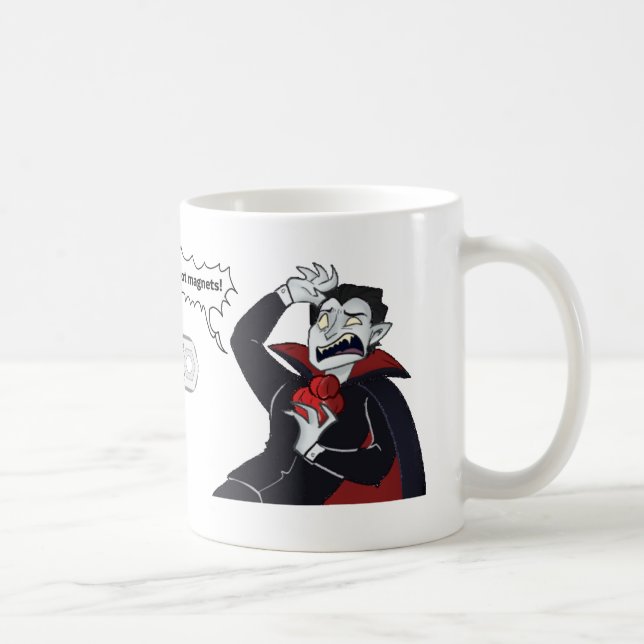 Taza De Café Drácula: ¡No... no imanes! (Derecha)