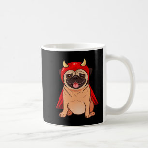 Taza De Café Dracula Pug Vampiro Disfraz de Perro Bonito de Hal