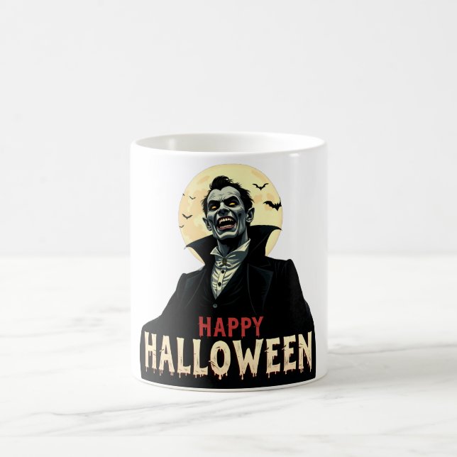 Taza De Café Drácula te desea una noche aterradora (Centro)