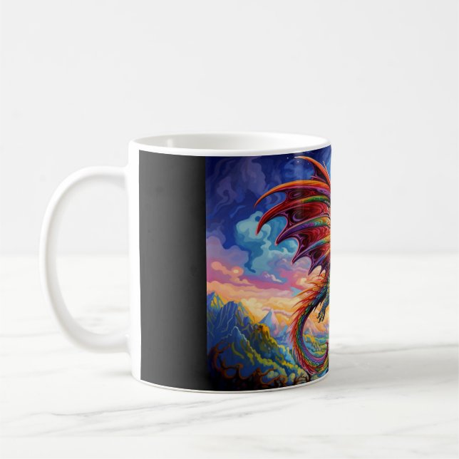Taza De Café Dragon #1 Coffee Mug (Izquierda)