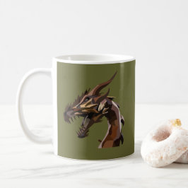 Taza De Café Dragón abstracto moderno