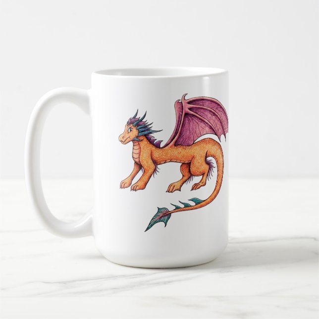 Taza De Café Dragón Amistoso (Izquierda)