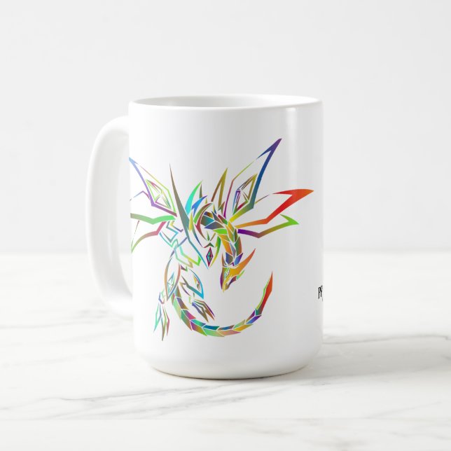 Taza De Café Dragón arcoiris (Anverso izquierdo)