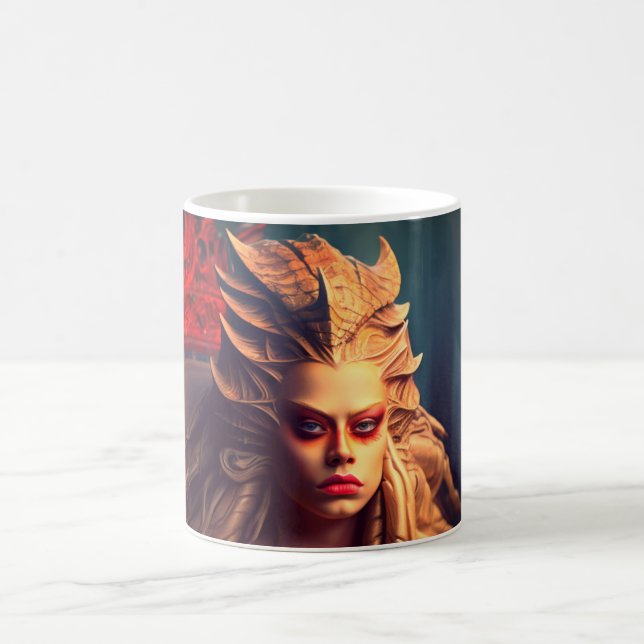 Taza De Café Dragon Art Lady (Centro)