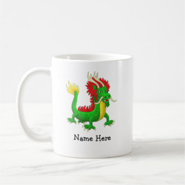 Taza De Café Dragón asiático colorido