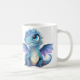 Taza De Café Dragón azul dragón púrpura
