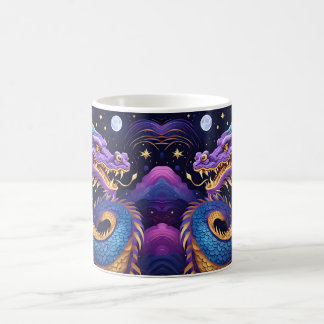 taza de café dragón celestial