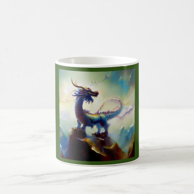 Taza De Café Dragón chino (12) (Centro)