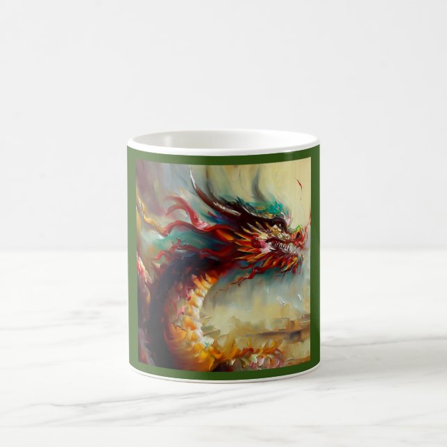 Taza De Café Dragón chino (29) (Centro)