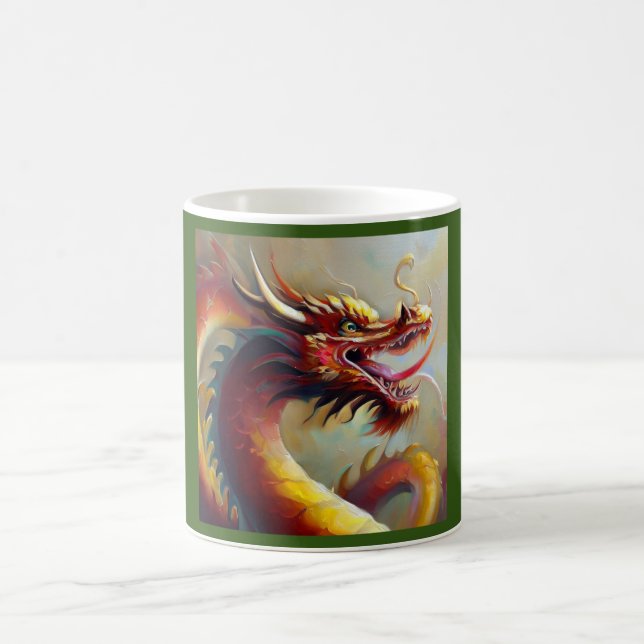 Taza De Café Dragón chino (35) (Centro)