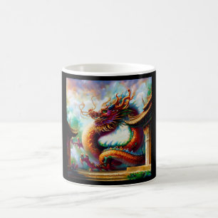 Taza De Café Dragón chino (6)