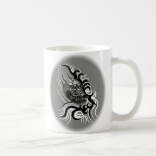 Taza De Café Dragón chino en tatuaje