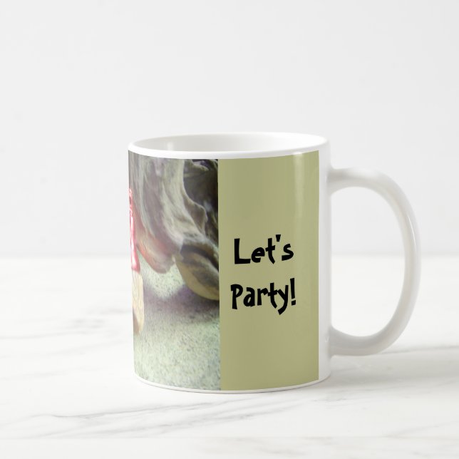 Taza De Café Dragón con barba animal fiesta (Derecha)