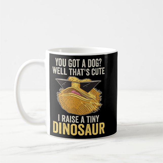 Taza De Café Dragón con barba divertida (Izquierda)