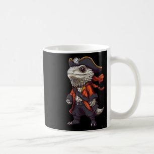 Taza De Café Dragón Con Cabeza Vestido Como Un Halloween Gracio