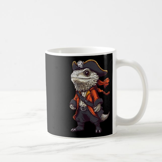 Taza De Café Dragón Con Cabeza Vestido Como Un Halloween Gracio (Derecha)
