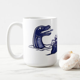 Taza De Café Dragón De Agua Y Cangrejo De Monstruo