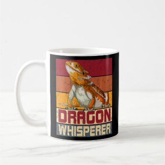 Taza De Café Dragón de barba Whisperer Vintage Reptile
