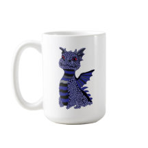 Dragón de diamantes azul