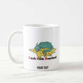 Taza De Café Dragón de dibujos animados del director financiero