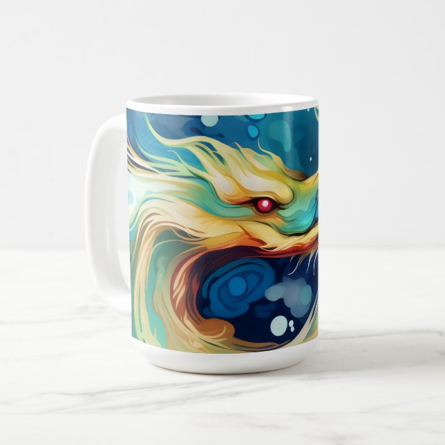 Taza De Café Dragón de fantasía animal de sueño 12 (Anverso izquierdo)
