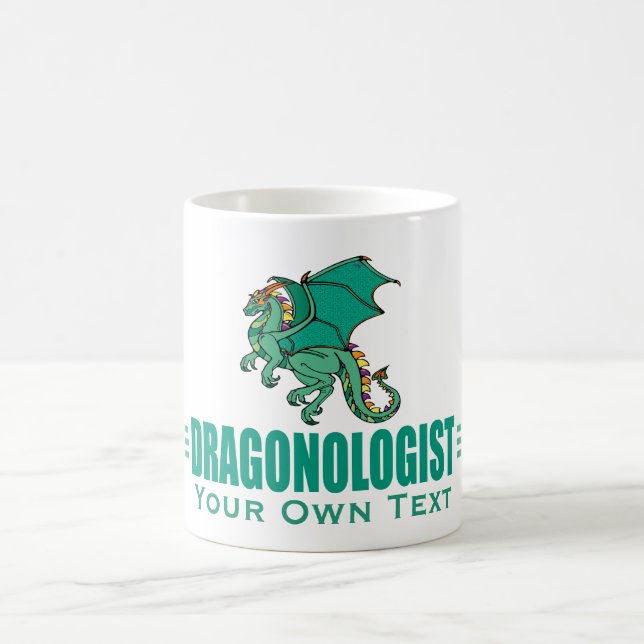 Taza De Café Dragón de Fantasía Verde (Centro)
