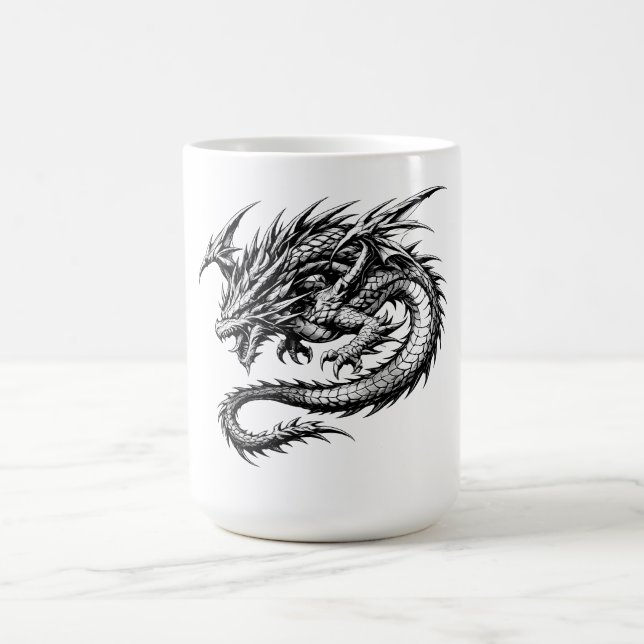Taza De Café Dragón de Fuego Celestial (Centro)