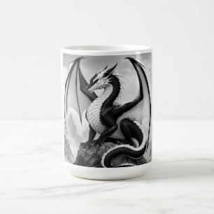 Taza De Café Dragón de la llama de la sombra