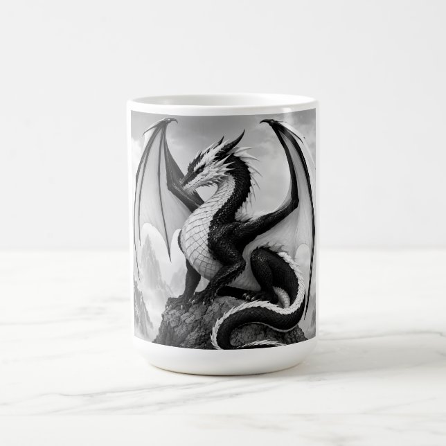 Taza De Café Dragón de la llama de la sombra (Centro)